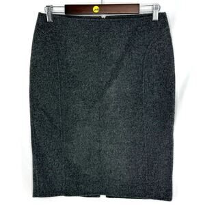 Talbots Gray Wool Blend Pencil Skirt | Size 6 | Knee Length